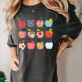 Art Apples Back To School For Teacher Student Women's Comfort Colors T-Shirt Pepper