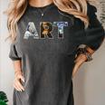 Art Artist Painting Teacher T Shirt Mona Lisa Great Wave For Men Women Women's Comfort Colors T-Shirt Pepper