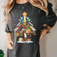 Art Christmas Tree Merry Christmas Artist Art Teacher Women's Comfort Colors T-Shirt Pepper