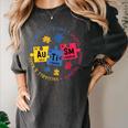 Autism Awareness Shirt Periodic Puzzle Science Teacher Men Women Kids Women's Comfort Colors T-Shirt Pepper