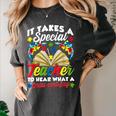 Autism Awareness Teacher Shirts It Takes A Special Teacher Women's Comfort Colors T-Shirt Pepper