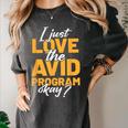 AVID Team Appreciation Essentials AVID Program Teacher Women's Comfort Colors T-Shirt Pepper