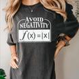 Avoid Negativity Math Teacher Women's Comfort Colors T-Shirt Pepper