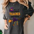 This Is My Awesome Teacher Costume Halloween Witch Women's Comfort Colors T-Shirt Pepper This Is My Awesome Teacher Costume Halloween Witch Women's Comfort Colors T-Shirt Pepper