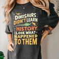 Back To School Dinosaur Social Studies Teacher Student Women's Comfort Colors T-Shirt Pepper