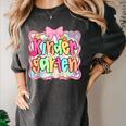 Back To School Kindergarten Preppy Teacher Girl Women's Comfort Colors T-Shirt Pepper Back To School Kindergarten Preppy Teacher Girl Women's Comfort Colors T-Shirt Pepper