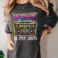 Back To School Retro Technology Is My Jam 80's Teacher Women's Comfort Colors T-Shirt Pepper Back To School Retro Technology Is My Jam 80's Teacher Women's Comfort Colors T-Shirt Pepper