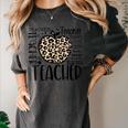 Back To School Teacher Life Apple Leopard Teacher Women Women's Comfort Colors T-Shirt Pepper Back To School Teacher Life Apple Leopard Teacher Women Women's Comfort Colors T-Shirt Pepper