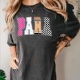 Back To School Teacher Para Preppy Checkered Para Life Women's Comfort Colors T-Shirt Pepper