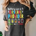 Battery Life Of Daycare Provider Childcare Teacher Women's Comfort Colors T-Shirt Pepper
