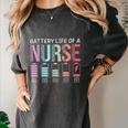 Battery Life Of A Nurse School Teacher Appreciation Women's Comfort Colors T-Shirt Pepper Battery Life Of A Nurse School Teacher Appreciation Women's Comfort Colors T-Shirt Pepper