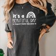 Beautiful Day To Support Public Education Teacher Red For Ed Women's Comfort Colors T-Shirt Pepper Beautiful Day To Support Public Education Teacher Red For Ed Women's Comfort Colors T-Shirt Pepper