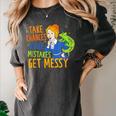 Beauty Teacher Take Chances Make Mistakes Get Messy Women's Comfort Colors T-Shirt Pepper Beauty Teacher Take Chances Make Mistakes Get Messy Women's Comfort Colors T-Shirt Pepper