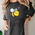 Bee Kind Bumble Bee Anti Bullying Teacher Kindness Matters Women's Comfort Colors T-Shirt Pepper