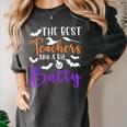 The Best Teachers Are A Bit Batty Teacher Bat Halloween Women's Comfort Colors T-Shirt Pepper The Best Teachers Are A Bit Batty Teacher Bat Halloween Women's Comfort Colors T-Shirt Pepper