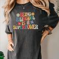 Being Bilingual Is A Superpower Back To School ESL Teacher Women's Comfort Colors T-Shirt Pepper Being Bilingual Is A Superpower Back To School ESL Teacher Women's Comfort Colors T-Shirt Pepper