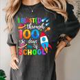 I Blasted Through 100 Days Of School 100th Day Teacher Kids Women's Comfort Colors T-Shirt Pepper