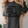 Blessed To Be A Catholic School Teacher Christian Teaching Women's Comfort Colors T-Shirt Pepper Blessed To Be A Catholic School Teacher Christian Teaching Women's Comfort Colors T-Shirt Pepper