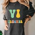 Braille Teacher Of The Visually Impaired Groovy VI Teacher Women's Comfort Colors T-Shirt Pepper Braille Teacher Of The Visually Impaired Groovy VI Teacher Women's Comfort Colors T-Shirt Pepper