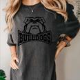 Bulldogs Teacher Student School Sports Fan Team Spirit Women's Comfort Colors T-Shirt Pepper