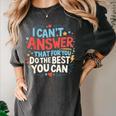 I Can't Answer That For You Staar Test Teacher Testing Day Women's Comfort Colors T-Shirt Pepper I Can't Answer That For You Staar Test Teacher Testing Day Women's Comfort Colors T-Shirt Pepper