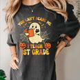 You Can't Scare Me I Teach First Grade Halloween Teacher Women's Comfort Colors T-Shirt Pepper You Can't Scare Me I Teach First Grade Halloween Teacher Women's Comfort Colors T-Shirt Pepper