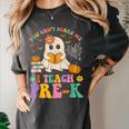 You Can't Scare Me I Teach Pre-k Teacher Halloween Ghost Men Women Kids Women's Comfort Colors T-Shirt Pepper