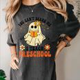 You Can't Scare Me I Teach Preschool Teacher Halloween Ghost Men Women Women's Comfort Colors T-Shirt Pepper You Can't Scare Me I Teach Preschool Teacher Halloween Ghost Men Women Women's Comfort Colors T-Shirt Pepper