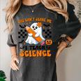 You Can't Scare Me I Teach Science Retro Teacher Halloween Women's Comfort Colors T-Shirt Pepper