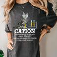 Cation Chemistry Humor Science Teacher Cat Pun Women's Comfort Colors T-Shirt Pepper Cation Chemistry Humor Science Teacher Cat Pun Women's Comfort Colors T-Shirt Pepper