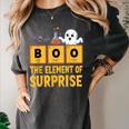 Chemistry Boo The Element Of Surprise Science Teacher Women's Comfort Colors T-Shirt Pepper Chemistry Boo The Element Of Surprise Science Teacher Women's Comfort Colors T-Shirt Pepper