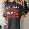 Childcare My Heart Belongs To Children Daycare Teacher Men Women Women's Comfort Colors T-Shirt Pepper