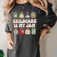 Childcare Is My Jam Child Care Teacher School Psychologist Women's Comfort Colors T-Shirt Pepper Childcare Is My Jam Child Care Teacher School Psychologist Women's Comfort Colors T-Shirt Pepper