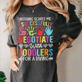 Childcare Teacher Negotiate With Toddlers Daycare Provider Men Women Girls Kids Women's Comfort Colors T-Shirt Pepper