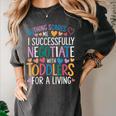Childcare Teacher Negotiate With Toddlers Daycare Provider Women's Comfort Colors T-Shirt Pepper Childcare Teacher Negotiate With Toddlers Daycare Provider Women's Comfort Colors T-Shirt Pepper