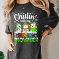 Chillin With My Pre-K Snowmies Christmas Teacher Xmas Women's Comfort Colors T-Shirt Pepper