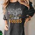 Choir Teacher I Hear Voices Chorister Church Choral Music Women's Comfort Colors T-Shirt Pepper Choir Teacher I Hear Voices Chorister Church Choral Music Women's Comfort Colors T-Shirt Pepper