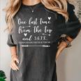 Choreographer Dance Teacher One Last Time From The Top Women's Comfort Colors T-Shirt Pepper Choreographer Dance Teacher One Last Time From The Top Women's Comfort Colors T-Shirt Pepper