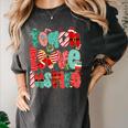 Christmas Coquette Bow Teacher Teach Love Inspire Women's Comfort Colors T-Shirt Pepper Christmas Coquette Bow Teacher Teach Love Inspire Women's Comfort Colors T-Shirt Pepper