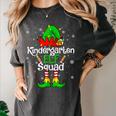 Christmas Kindergarten Elf Squad Teacher Student Women's Comfort Colors T-Shirt Pepper