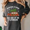Christmas Teacher Squad Festive Car Tree Lights Xmas Women's Comfort Colors T-Shirt Pepper