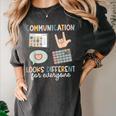 Communication Looks Different For Everyone SPED Teacher ASD Women's Comfort Colors T-Shirt Pepper Communication Looks Different For Everyone SPED Teacher ASD Women's Comfort Colors T-Shirt Pepper