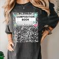 Composition Book Notebook Teachers Matching Group Halloween Women's Comfort Colors T-Shirt Pepper Composition Book Notebook Teachers Matching Group Halloween Women's Comfort Colors T-Shirt Pepper