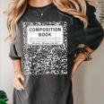 Composition Book Notebook Teachers Matching Group Halloween Women's Comfort Colors T-Shirt Pepper Composition Book Notebook Teachers Matching Group Halloween Women's Comfort Colors T-Shirt Pepper