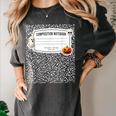 Composition Notebook Costume Adult Halloween For Teachers Women's Comfort Colors T-Shirt Pepper Composition Notebook Costume Adult Halloween For Teachers Women's Comfort Colors T-Shirt Pepper
