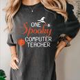 Computer Teacher Halloween Spooky Men Women Kids Women's Comfort Colors T-Shirt Pepper