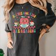 All The Cool Kids Are Reading Book Reading Teacher School Women's Comfort Colors T-Shirt Pepper