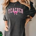Coquette Bow Back To School First Day Teacher Women's Comfort Colors T-Shirt Pepper Coquette Bow Back To School First Day Teacher Women's Comfort Colors T-Shirt Pepper