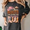 Cowboy Teacher These Boots Are Made-For Teaching School Women's Comfort Colors T-Shirt Pepper