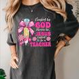 Created By God Called To Teacher Jesus Christian Teacher Women's Comfort Colors T-Shirt Pepper Created By God Called To Teacher Jesus Christian Teacher Women's Comfort Colors T-Shirt Pepper